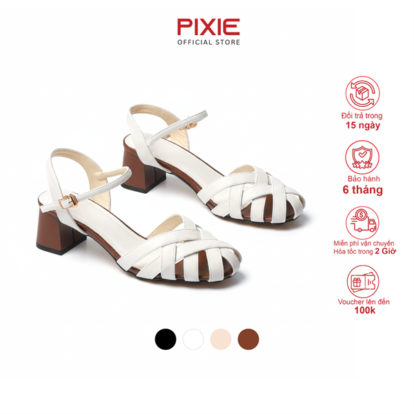 Giày Sandal Đế Vuông 5cm Dáng Rọ H417