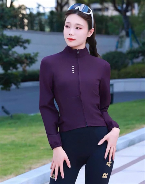 Áo gió đạp xe nam nữ RACE AUTUMN chống thấm nước hiệu ứng lá sen