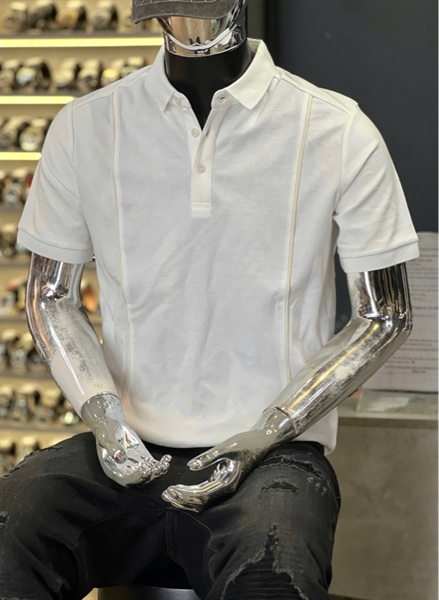 Thun Polo - Koren QCSHN5- F9453 Trắng viền lé