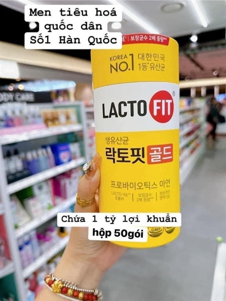 Men Lacto Fit Vàng Hàn - 60 gói