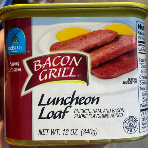 Ham Bristol - Bacon Grill Luncheon Loaf 340 gr