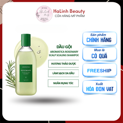 Dầu gội ngăn rụng tóc thảo dược Aromatica Rosemary 400ml
