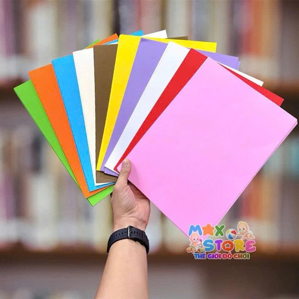 Bìa a4 mix 10 màu dày đẹp