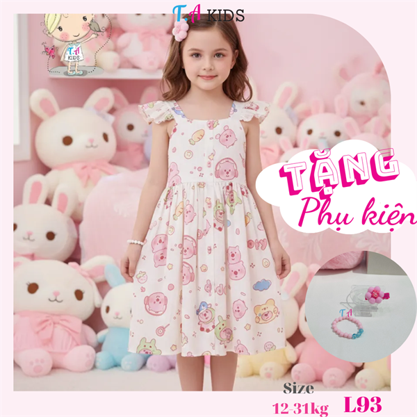 L93 (12-31Kg) Váy 2 dây Loopy