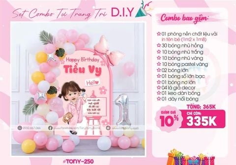 Set Sinh Nhật Cho Bé TN-250