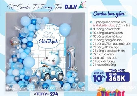 Set Sinh Nhật Cho Bé TN-274