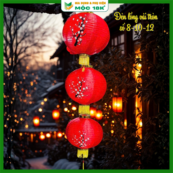 Lồng đèn vải tròn