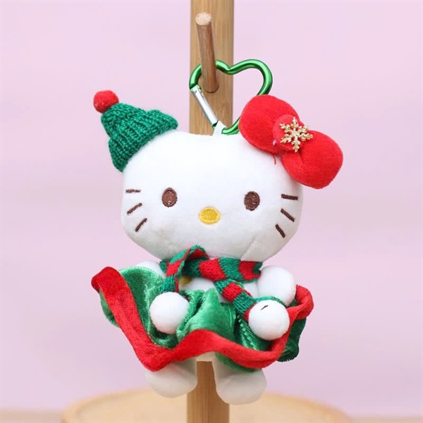 Móc Khoá, Móc Treo Balo Gấu Bông Hello Kitty Kiểu 4 (13cm)