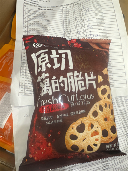 Củ sen sấy - vị cay tứ xuyên 30g (36 gói/ thùng)