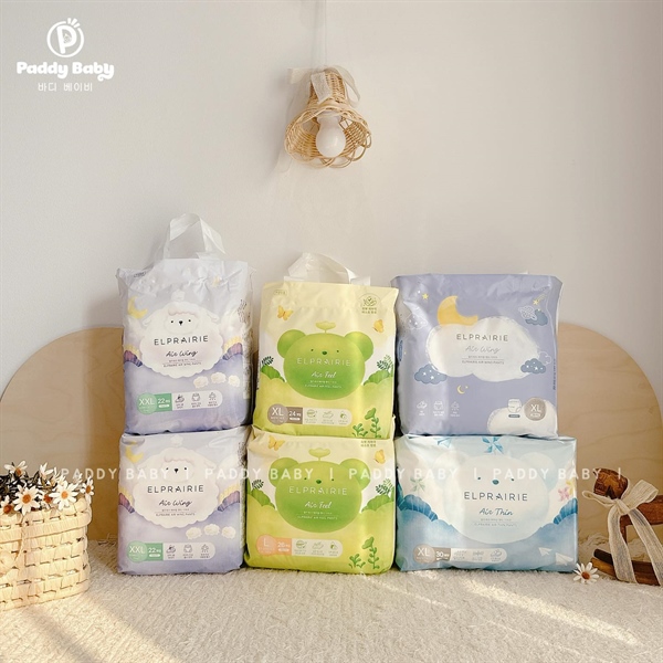 Tã/bỉm ELPRAIRE Hàn Quốc dán/quần đủ size