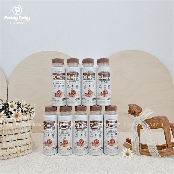 Nước uống hỗn hợp yến mạch, hạnh nhân, óc chó Nature Kids Hàn Quốc cho Mẹ & cả nhà (250ml/chai)