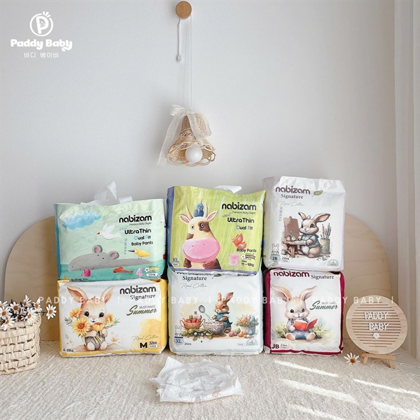Tã/bỉm NABIZAM Hàn Quốc dán/quần đủ size cho bé