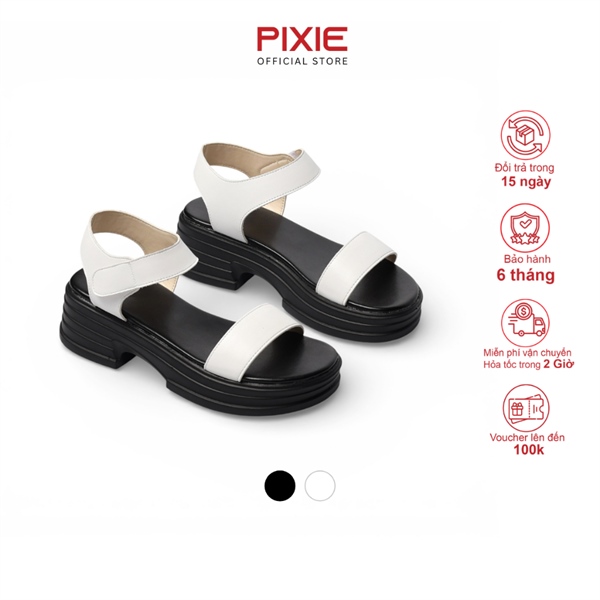 Giày Sandal Đế Xuồng 5cm Quai Ngang H426