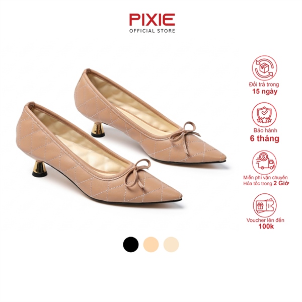 Giày Cao Gót 3cm Quai Chần Chỉ H427