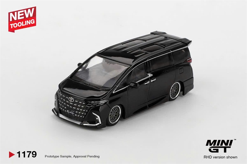 (Pre-Order 6/2026) Mini GT Box Version MGT01179 Toyota Alphard 40 KUHL Black