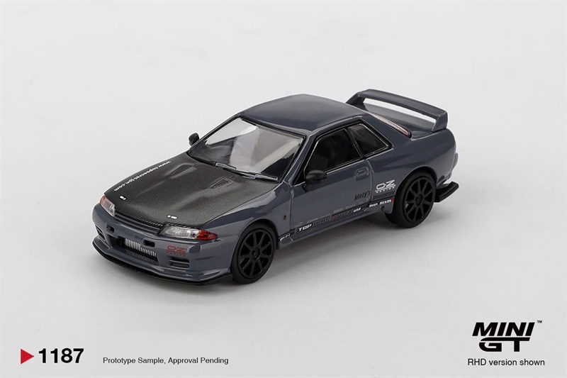 (Pre-Order 4/2026) Mini GT Box Version Version MGT01187 Nissan Skyline GT-R Top Secret VR32 Stealth Grey