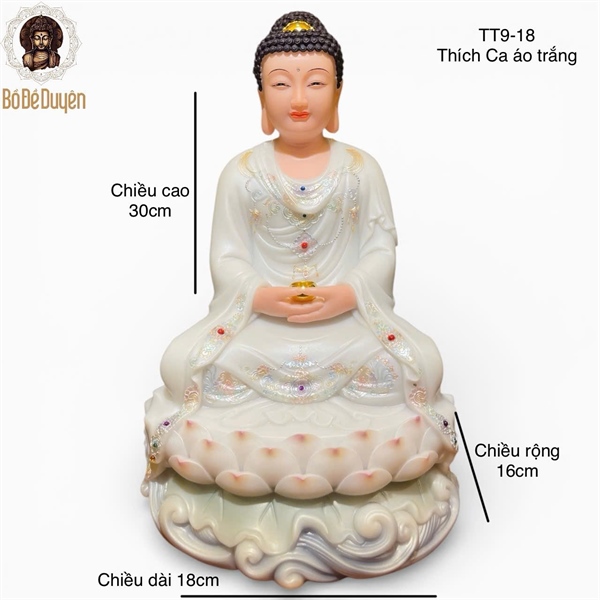 Thích ca áo trắng Ngồi
