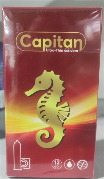 Bao cao su CAPITAN trơn siêu mỏng (H*12 cái) - Gia Nguyễn