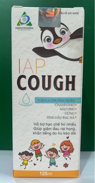 Siro ho IAP Cough 125ml Hỗ trợ giảm ho, giảm đau rát họng, giảm hắt hơi, sổ mũi, chảy nước mũi - IAP