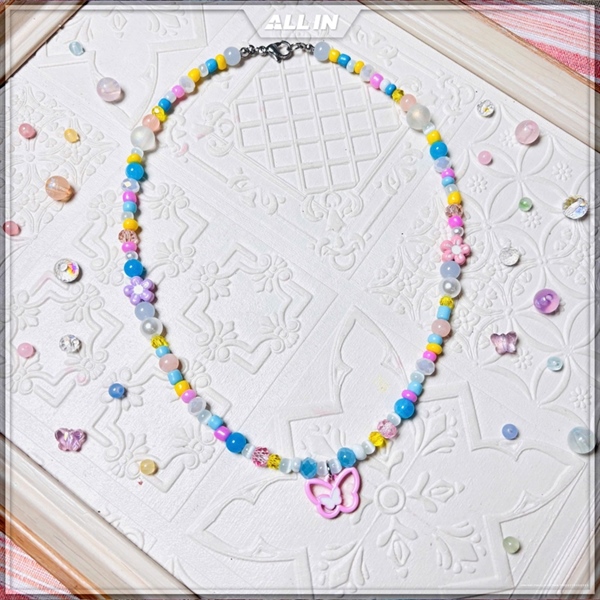 Dây chuyền ALLIN Ruby Bướm Pastel Love