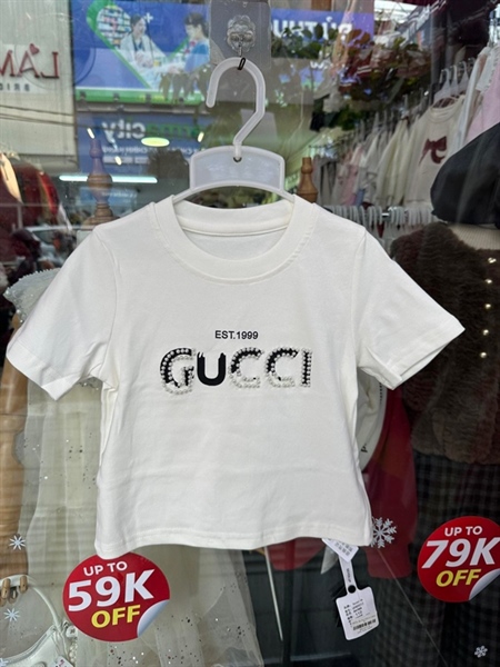 34516- Áo 7up GUCCI trắng