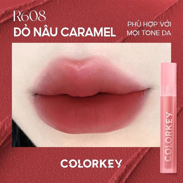 VAT Son velvet nhung bản 2.5g Colorkey R608 - Ảnh 1