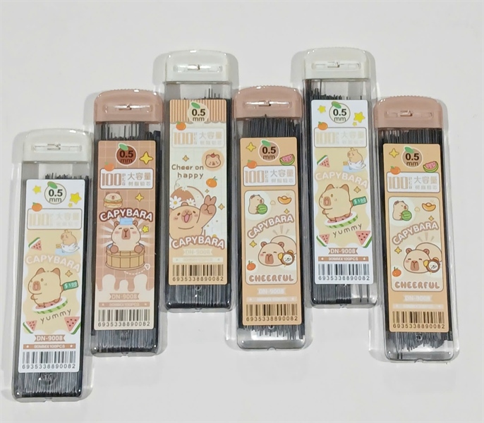 Set 10 hộp ngòi chì CAPYBARA (100 ngòi chì /hộp), ngòi 2B 0,5mm, DÀI 9cm, SP3092