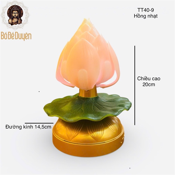 Đèn hoa sen 7 màu có nhạc nhỏ