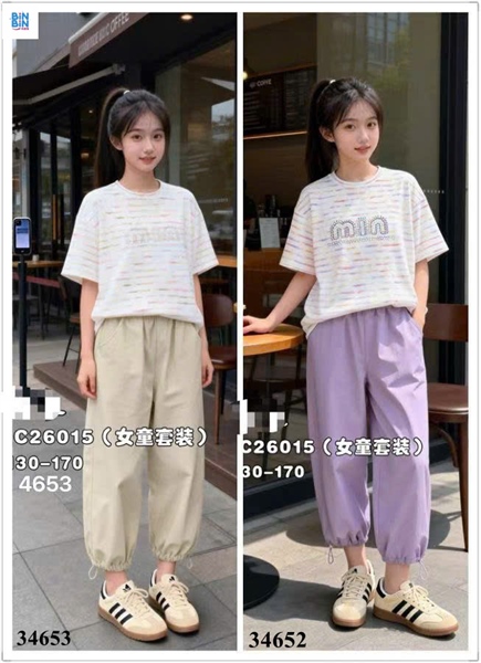 34653- Set bộ Miu kẻ vàng