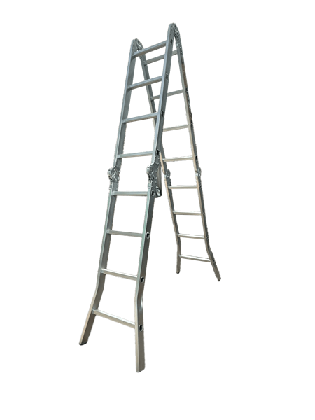 Thang nhôm gấp 4 đoạn BOODOOR 4 bậc (2m35) - GB235 - Siêu nhẹ , tải trọng 300kg, nhôm dày 1,5mm