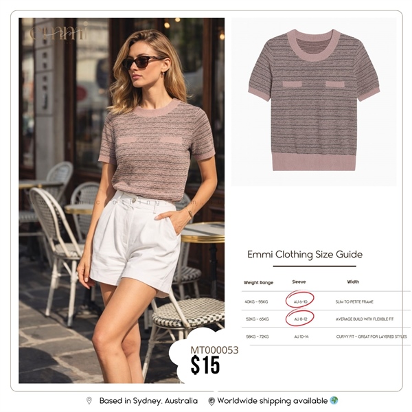 Striped Casual Knit Top