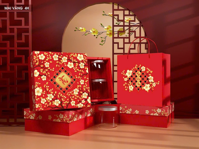 Hộp giấy Mai vàng 4H