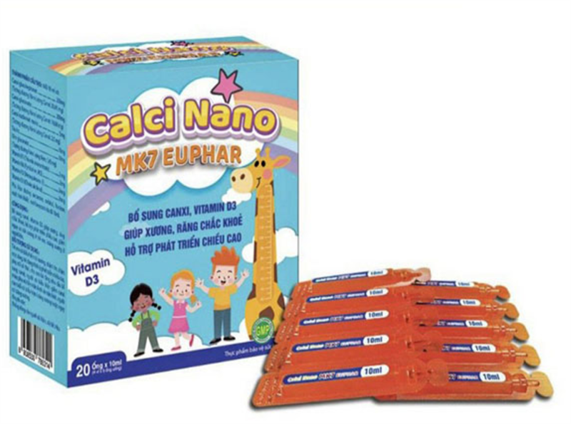 Tăng chiều cao calci nano mk7 euphar (h/20o/10ml)