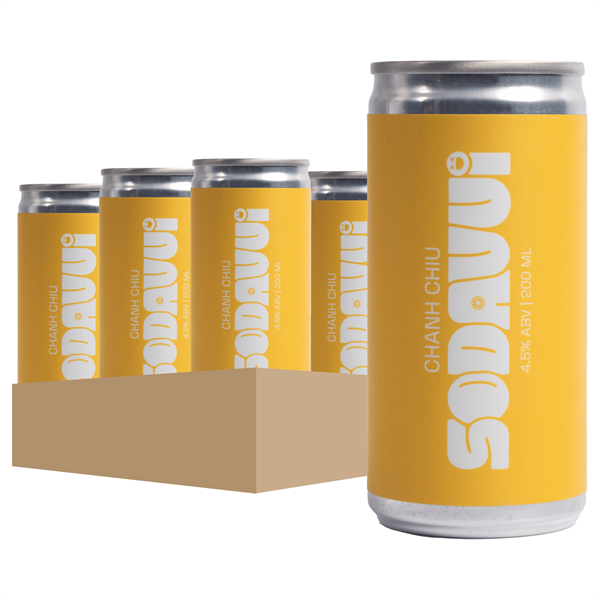 SODAVUI PACK 6 LON VỊ CHANH CHIU