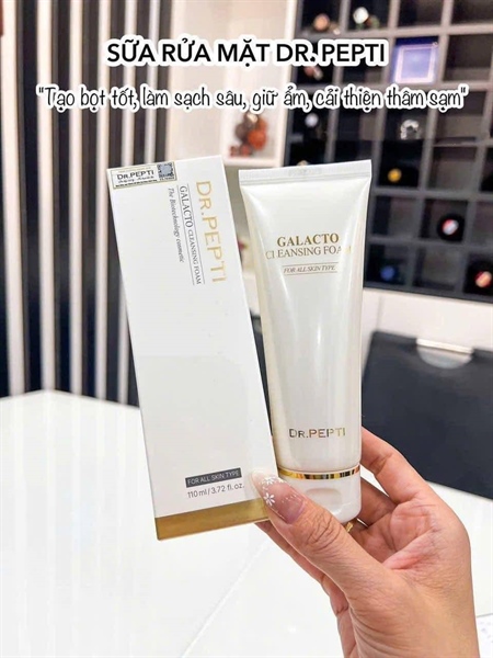 (VAT) Sữa rửa mặt Dr.Pepti Galacto Cleansing Foam