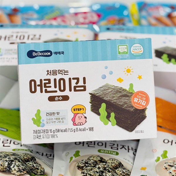 Rong biển hữu cơ tách muối Bebecook 6M+