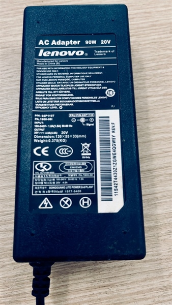 Dịch vụ sửa bộ cấp nguồn (Adapter) 90W (20V-4.5A), đầu tròn, chân kim giữa (Slim tip / Round tip) - Bảo hành 03 tháng