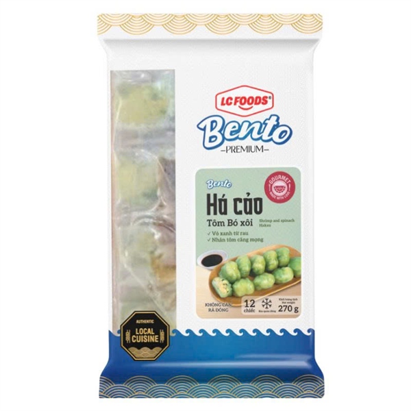 Há cảo tôm cải bó xôi 300g