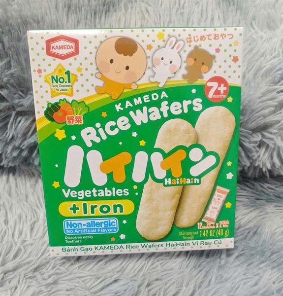 Bánh gạo Haihai vị rau củ 7M+ 40g