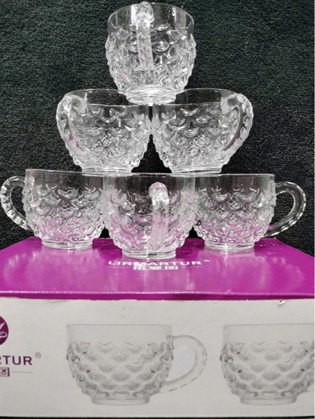 Bộ 6 Ly Thủy Tinh Uống Trà Vảy Cá (Thùng 16)