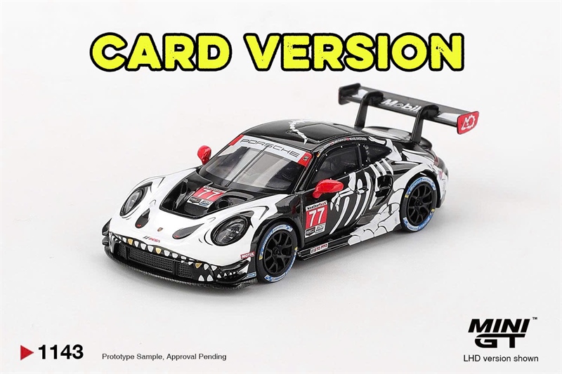 [SGTVN] MINI GT CARD Version 1:64 MGT01143 Porsche 911 GT3 R #77 AO Racing 2025 IMSA Petit Le Mans