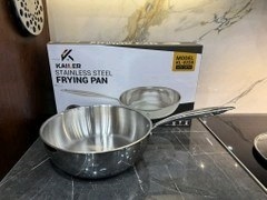 Chảo xào inox kailer công nghệ Nano nhiệt lạnh 24cm có vung; KL-8224