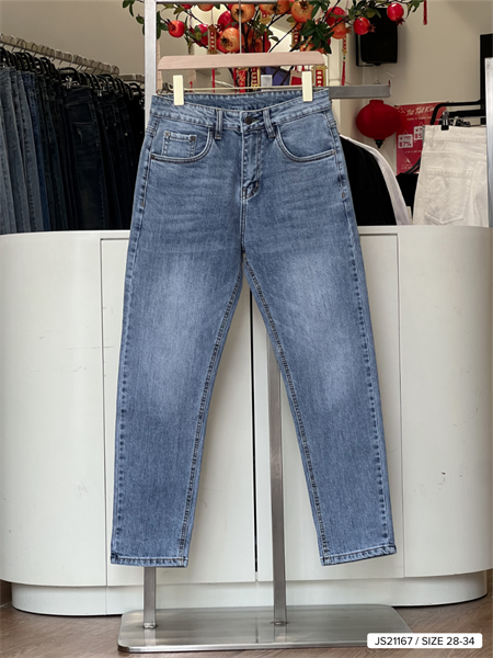 Quần Jean dài Slim Fit xanh 21167