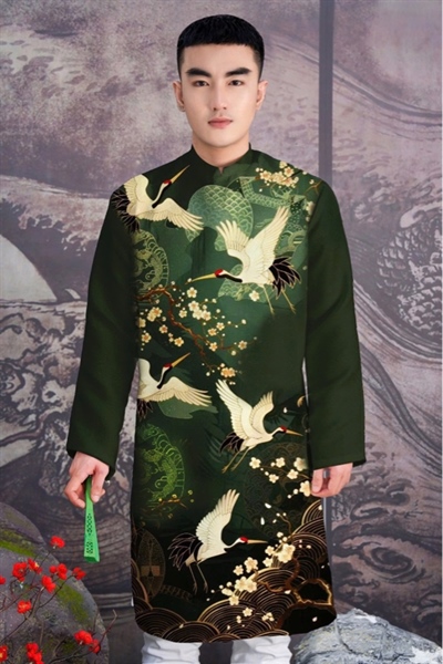 Áo Dài - Ngũ Hạc Mai Hoa