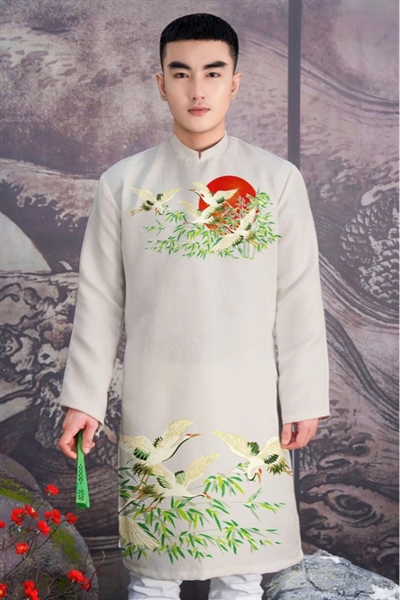 Áo Dài - Trúc Lâm Xích Nhật - Bạch Hạc Diên Niên