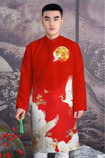 Áo Dài - Chu Thiên Diệu Nguyệt - Song Hạc Du Thiên