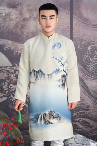 Áo Dài - Sơn Thuỷ Lam Quang - Ngọc Đào Minh Nguyệt