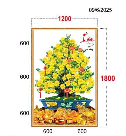 Gạch tranh (60x60) CK393 Đá ép kính 5 ly (6 viên) - Piramic