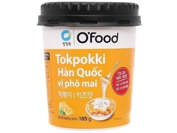 Tokppokki Hàn Quốc Vị phô mai O'food hộp 105g