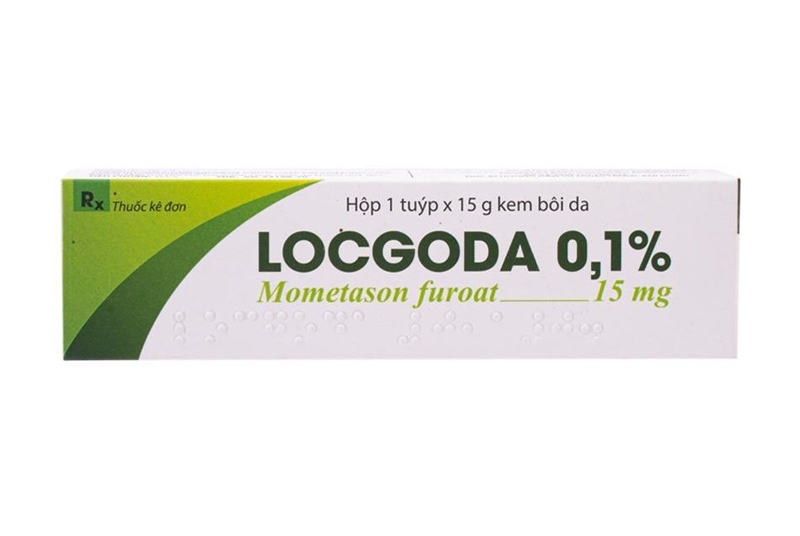Thuốc bôi Locgoda 0,1% 15g mometason Điều trị viêm da dị ứng